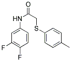 N-(3,4-DIFLUOROPHENYL)-2-[(4-METHYLPHENYL)SULFANYL]ACETAMIDE Struktur