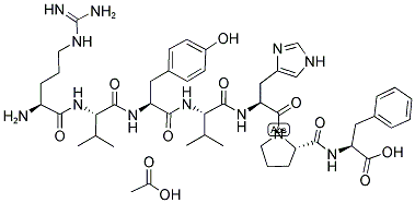 ARG-VAL-TYR-VAL-HIS-PRO-PHE ACETATE SALT Struktur