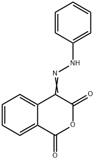 1H-ISOCHROMENE-1,3,4-TRIONE 4-(N-PHENYLHYDRAZONE) Struktur