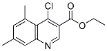 ETHYL 4-CHLORO-5,7-DIMETHYL-3-QUINOLINECARBOXYLATE Struktur