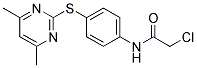 N-[4-[(4,6-DIMETHYLPYRIMIDIN-2-YL)THIO]PHENYL]CHLOROACETAMIDE Struktur