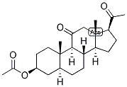 5-ALPHA-PREGNAN-3-BETA-OL-11,20-DIONE ACETATE Struktur