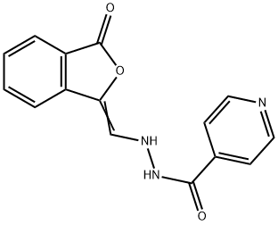 N'-([3-OXO-2-BENZOFURAN-1(3H)-YLIDEN]METHYL)ISONICOTINOHYDRAZIDE Struktur