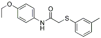 N-(4-ETHOXYPHENYL)-2-[(3-METHYLPHENYL)SULFANYL]ACETAMIDE Struktur