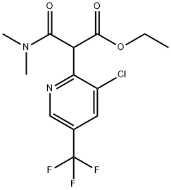 ETHYL 2-[3-CHLORO-5-(TRIFLUOROMETHYL)-2-PYRIDINYL]-3-(DIMETHYLAMINO)-3-OXOPROPANOATE Struktur