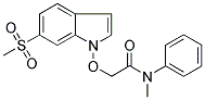 N-METHYL-2-[[6-(METHYLSULPHONYL)INDOL-1-YL]OXY]-N-PHENYLACETAMIDE Struktur