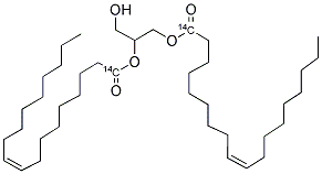 DIOLEOYL-RAC-GLYCEROL, [OLEOYL-1-14C] Struktur