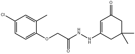 N-((5,5-DIMETHYL-3-OXOCYCLOHEX-1-ENYL)AMINO)-2-(4-CHLORO-2-METHYLPHENOXY)ETHANAMIDE Struktur