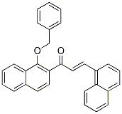 1-[1-(BENZYLOXY)-2-NAPHTHYL]-3-(1-NAPHTHYL)PROP-2-EN-1-ONE Struktur