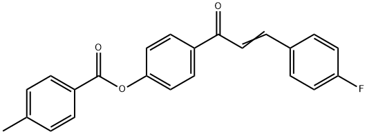 4-[3-(4-FLUOROPHENYL)ACRYLOYL]PHENYL 4-METHYLBENZENECARBOXYLATE Struktur