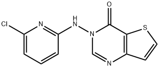 3-[(6-CHLORO-2-PYRIDINYL)AMINO]THIENO[3,2-D]PYRIMIDIN-4(3H)-ONE Struktur