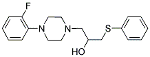 1-[4-(2-FLUOROPHENYL)PIPERAZINO]-3-(PHENYLSULFANYL)-2-PROPANOL Struktur