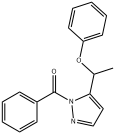 [5-(1-PHENOXYETHYL)-1H-PYRAZOL-1-YL](PHENYL)METHANONE Struktur