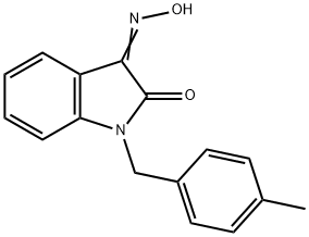 1-(4-METHYLBENZYL)-1H-INDOLE-2,3-DIONE 3-OXIME Struktur