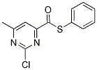 PHENYL 2-CHLORO-6-METHYLPYRIMIDINE-4-CARBOTHIOATE Struktur