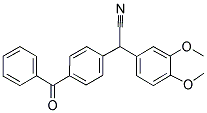 2-(4-BENZOYLPHENYL)-2-(3,4-DIMETHOXYPHENYL)ACETONITRILE Struktur