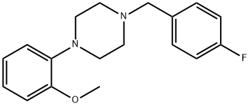 1-(4-((4-FLUOROPHENYL)METHYL)PIPERAZINYL)-2-METHOXYBENZENE Struktur