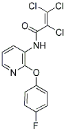 N1-[2-(4-FLUOROPHENOXY)-3-PYRIDYL]-2,3,3-TRICHLOROACRYLAMIDE Struktur