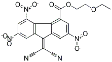 2-ETHOXYETHYL 9-(DICYANOMETHYLIDENE)-2,5,7-TRINITRO-9H-FLUORENE-4-CARBOXYLATE Struktur