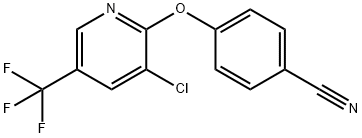 4-(3-CHLORO-5-(TRIFLUOROMETHYL)-2-PYRIDYLOXY)BENZENECARBONITRILE Struktur