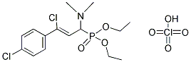 DIETHYL [3-CHLORO-3-(4-CHLOROPHENYL)-1-(DIMETHYLAMINO)ALLYL]PHOSPHONATE PERCHLORATE Struktur