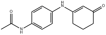 N-(4-((3-OXOCYCLOHEX-1-ENYL)AMINO)PHENYL)ETHANAMIDE Struktur