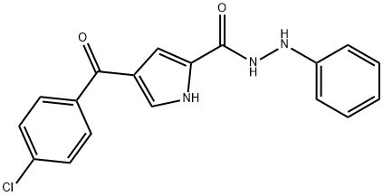 4-(4-CHLOROBENZOYL)-N'-PHENYL-1H-PYRROLE-2-CARBOHYDRAZIDE Struktur