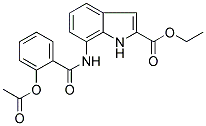 7-[(2-ACETOXYBENZOYL)AMINO]-1H-INDOLE-2-CARBOXYLIC ACID, ETHYL ESTER Struktur