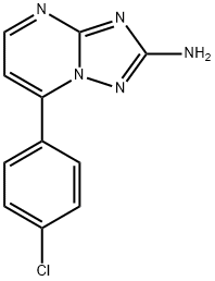 7-(4-CHLOROPHENYL)[1,2,4]TRIAZOLO[1,5-A]PYRIMIDIN-2-AMINE Struktur