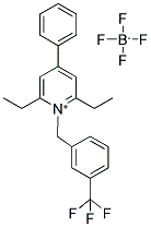 2,6-DIETHYL-4-PHENYL-1-[3-(TRIFLUOROMETHYL)BENZYL]PYRIDINIUM TETRAFLUOROBORATE Struktur