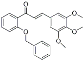 1-[2-(BENZYLOXY)PHENYL]-3-(3,4,5-TRIMETHOXYPHENYL)PROP-2-EN-1-ONE Struktur