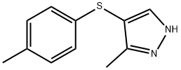 3-METHYL-4-[(4-METHYLPHENYL)SULFANYL]-1H-PYRAZOLE Struktur