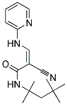 2-NITRILO-3-(2-PYRIDYLAMINO)-N-(1,1,3,3-TETRAMETHYLBUTYL)PROP-2-ENAMIDE Struktur