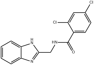 N-(1H-1,3-BENZIMIDAZOL-2-YLMETHYL)-2,4-DICHLOROBENZENECARBOXAMIDE Struktur