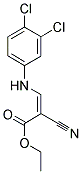 ETHYL 3-((3,4-DICHLOROPHENYL)AMINO)-2-NITRILOPROP-2-ENOATE Struktur