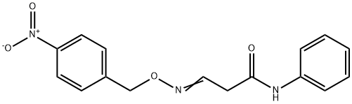 3-([(4-NITROBENZYL)OXY]IMINO)-N-PHENYLPROPANAMIDE Struktur