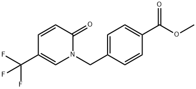 METHYL 4-([2-OXO-5-(TRIFLUOROMETHYL)-1(2H)-PYRIDINYL]METHYL)BENZENECARBOXYLATE Struktur