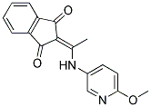 2-(((6-METHOXY-3-PYRIDYL)AMINO)ETHYLIDENE)INDANE-1,3-DIONE Struktur