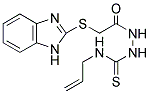 1-(2-(BENZIMIDAZOL-2-YLTHIO)ACETYL)-4(PROP-2-ENYL)THIOSEMICARBAZIDE Struktur