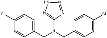 N,N-BIS(4-CHLOROBENZYL)-1H-1,2,3,4-TETRAAZOL-5-AMINE Struktur