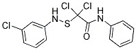 N1-PHENYL-2,2-DICHLORO-2-[(3-CHLOROANILINO)THIO]ACETAMIDE Struktur