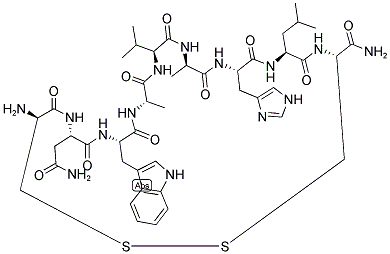 (D-CYS6,ASN7,D-ALA11,CYS14)-BOMBESIN (6-14) Struktur