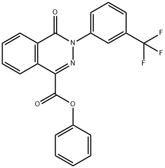 PHENYL 4-OXO-3-[3-(TRIFLUOROMETHYL)PHENYL]-3,4-DIHYDRO-1-PHTHALAZINECARBOXYLATE Struktur