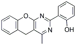 2-(4-METHYL-5H-CHROMENO[2,3-D]PYRIMIDIN-2-YL)BENZENOL Struktur