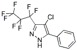 4-CHLORO-3-(HEPTAFLUORO-1-PROPYL)-5-(PHENYL)PYRAZOLE Struktur