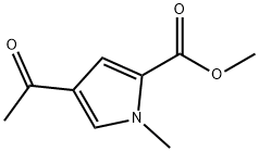 METHYL 4-ACETYL-1-METHYL-1H-PYRROLE-2-CARBOXYLATE Struktur