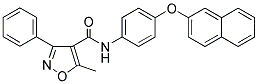 (5-METHYL-3-PHENYLISOXAZOL-4-YL)-N-(4-(2-NAPHTHYLOXY)PHENYL)FORMAMIDE Struktur