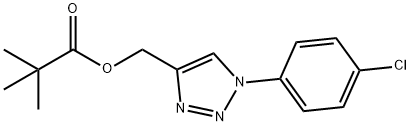 [1-(4-CHLOROPHENYL)-1H-1,2,3-TRIAZOL-4-YL]METHYL PIVALATE Struktur