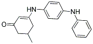 5-METHYL-3-((4-(PHENYLAMINO)PHENYL)AMINO)CYCLOHEX-2-EN-1-ONE Struktur