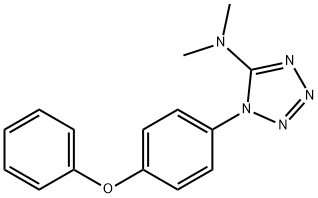 N,N-DIMETHYL-1-(4-PHENOXYPHENYL)-1H-1,2,3,4-TETRAAZOL-5-AMINE Struktur